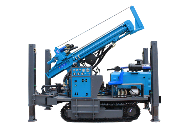 Crawler water well drilling rig